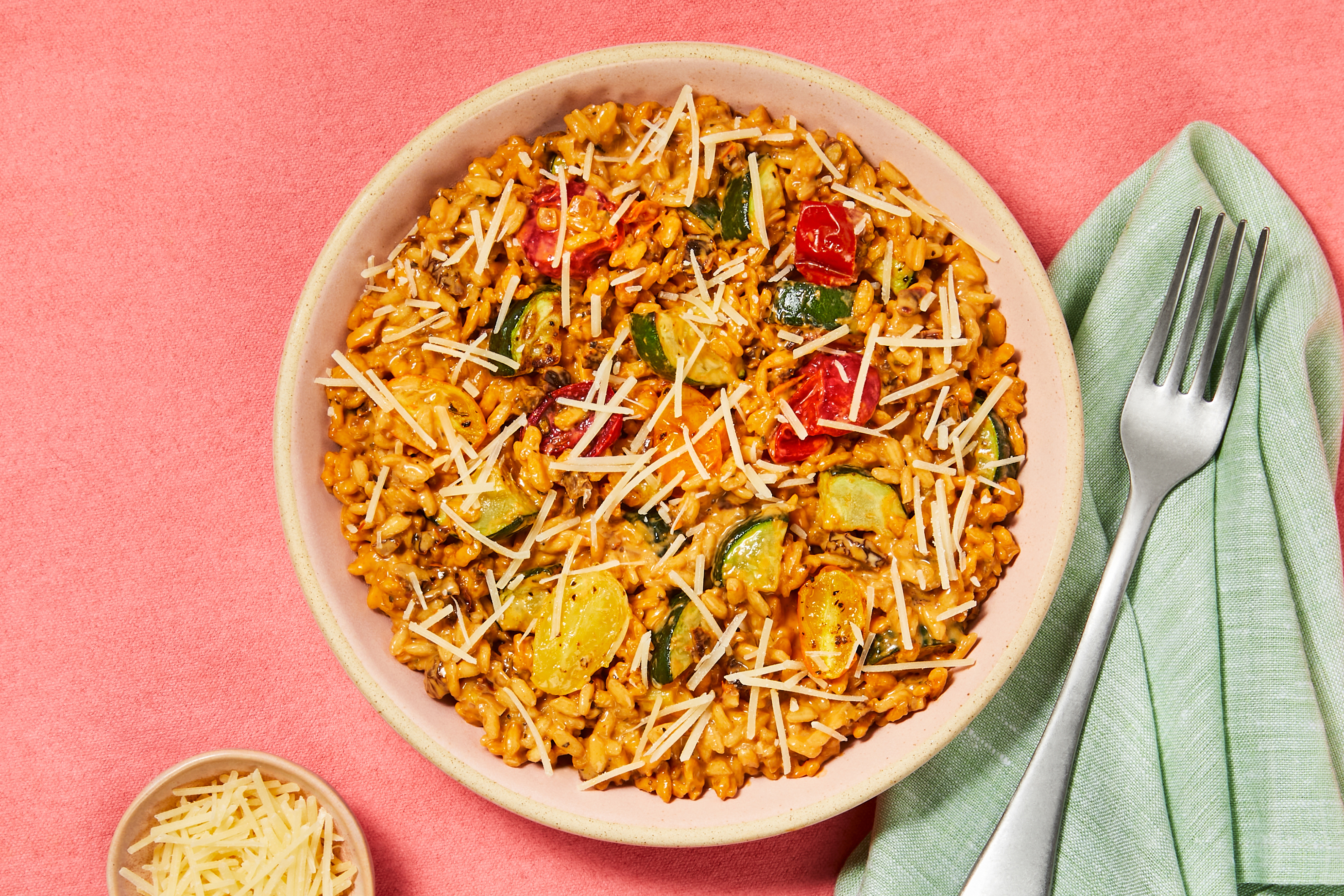 Zucchini & Sun-Dried Tomato Risotto