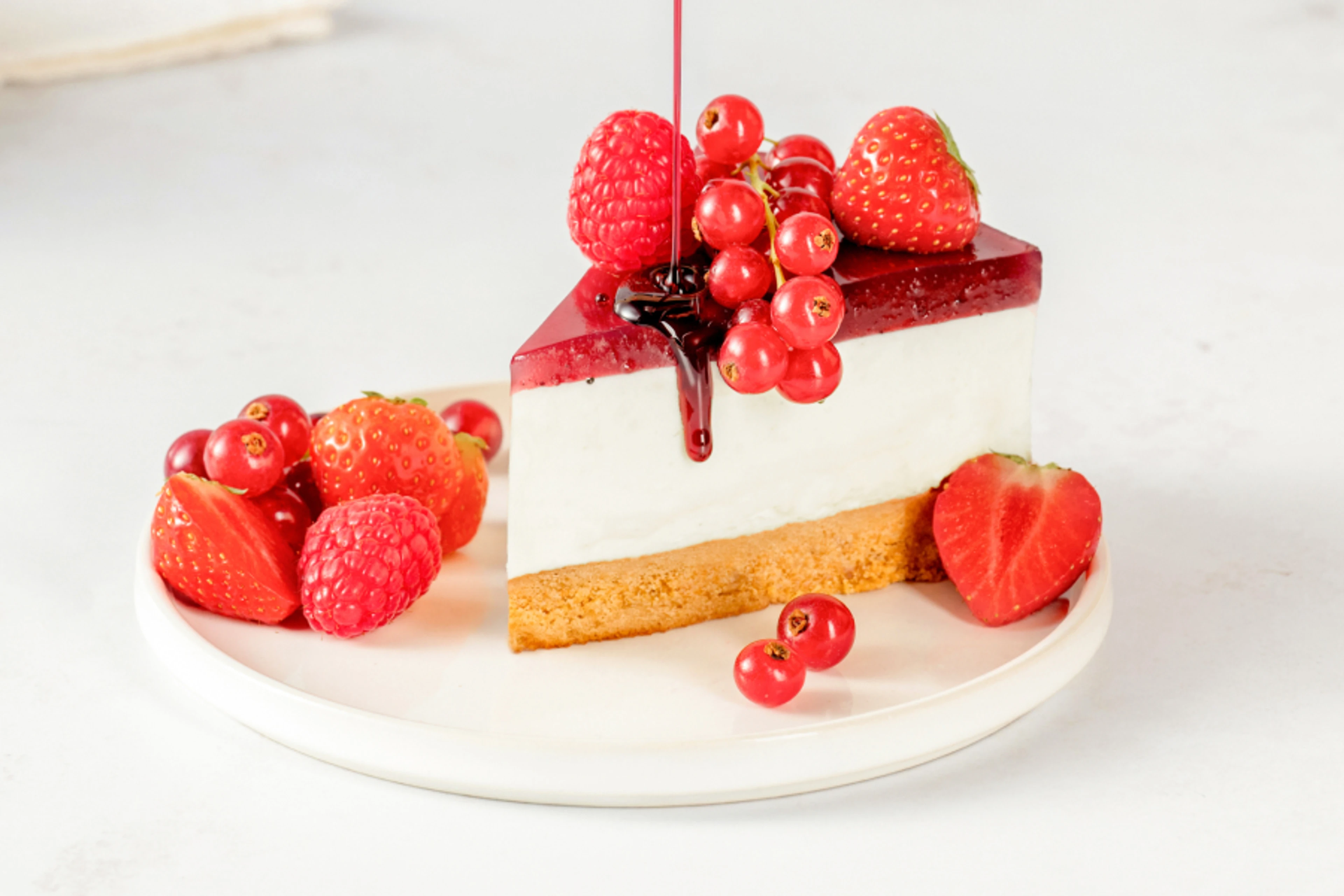 panna cotta red fruits