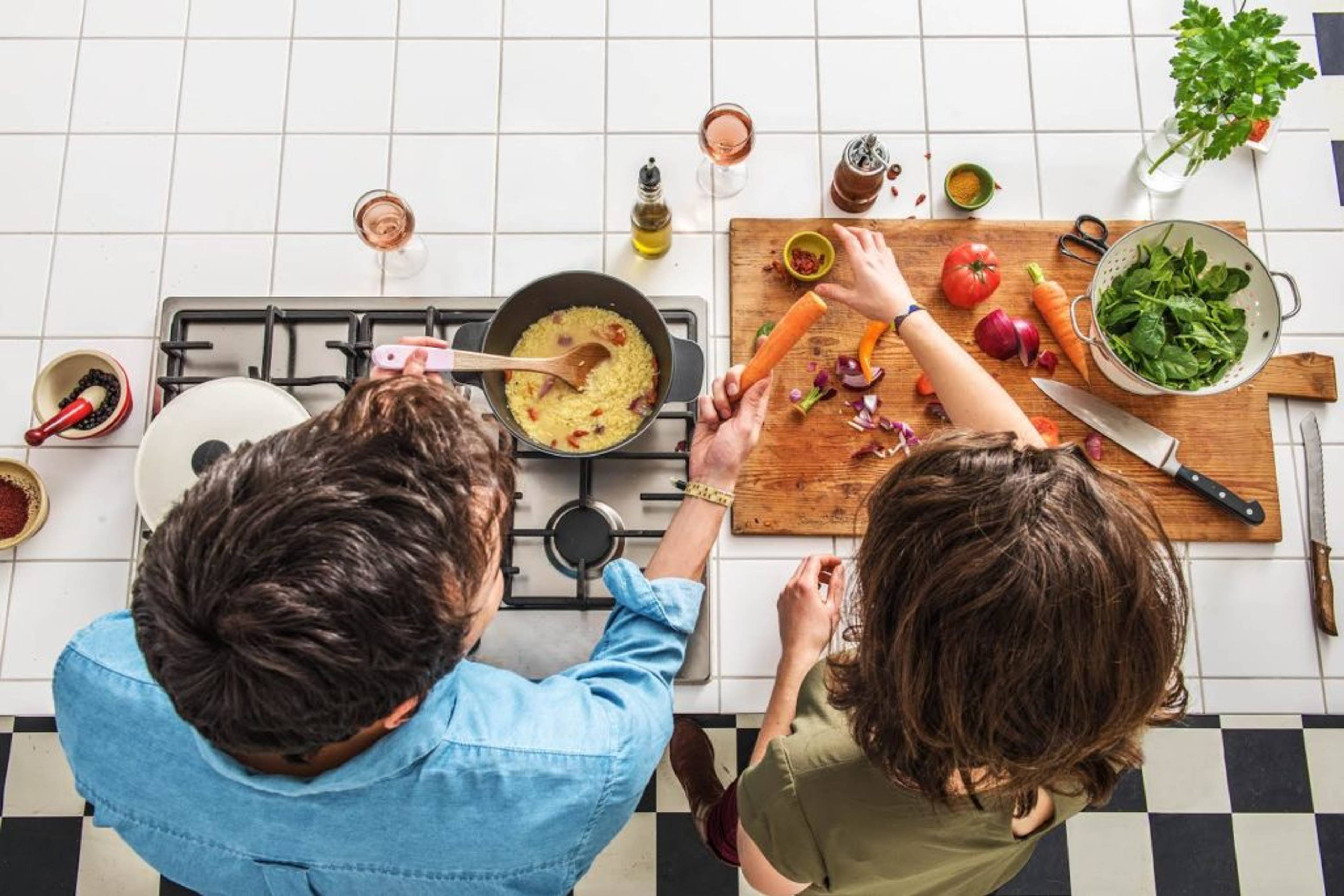 Cooking together