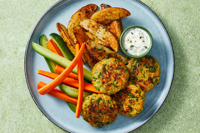 Chicken Bites and Potato Wedges
