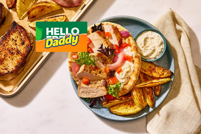 Sheet Pan Garlicky Pork Wraps