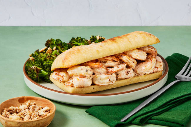 SuperQuick Lemon-Pepper Shrimp Rolls