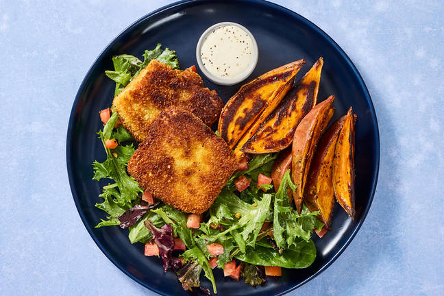 Fried Halloumi Schnitzel 
