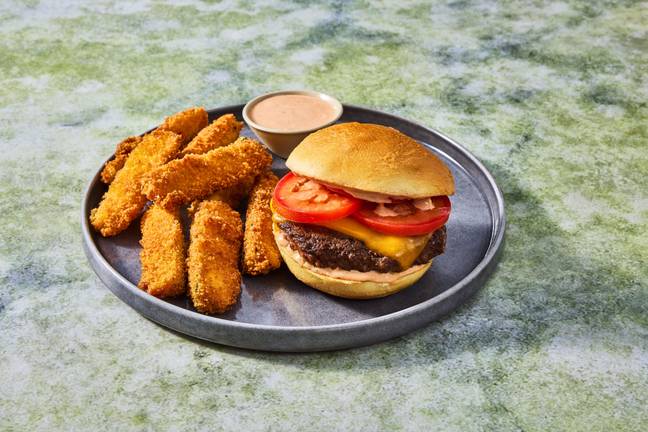 Cheeseburgers with Crispy Zucchini Fries