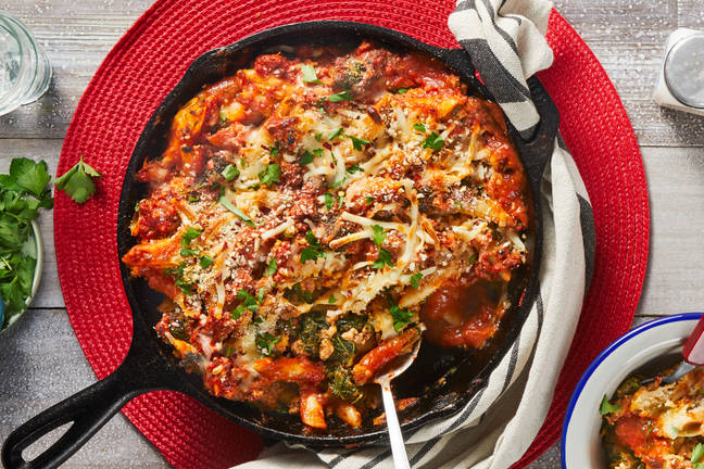 Pork Bolognese Pasta Casserole