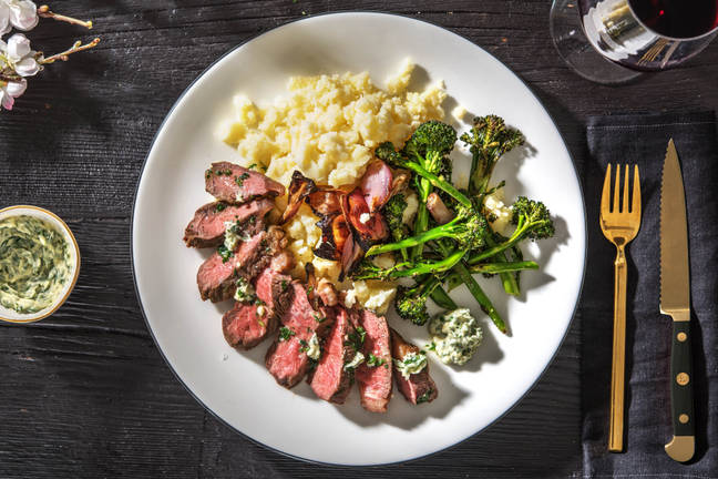 Pan-Fried Sirloin Steak & Roasted Shallots