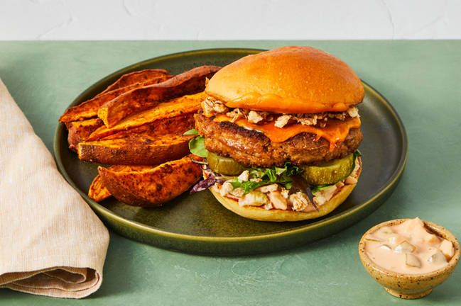 Burgers croustillants au porc