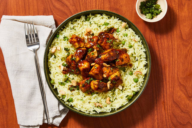SuperQuick Spicy Mango Chutney Chicken Bowls