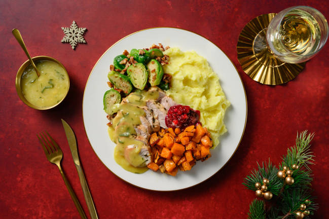 Souper classique de dinde rôtie