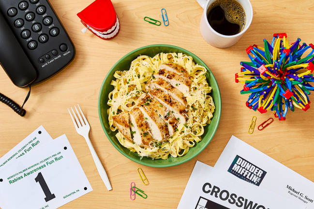 Pâtes alfredo de Michael Scott