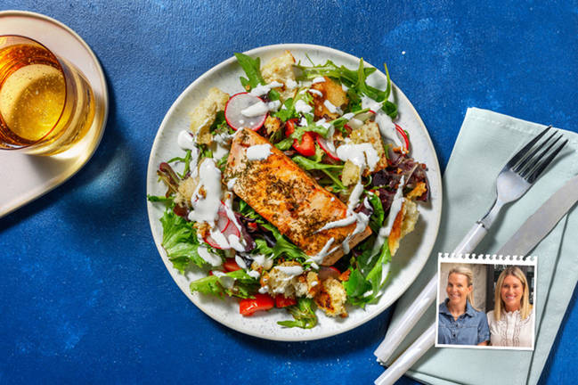 Dill-Garlic Salmon Salad