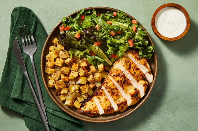 Poulet au poivre et au citron façon grècque