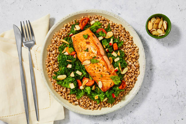 Nutritionist's Pick: Salmon Harvest Bowls with Farro
