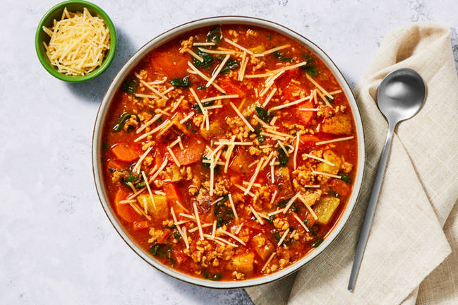 Repas futé : Ragoût copieux de tomates et de porc