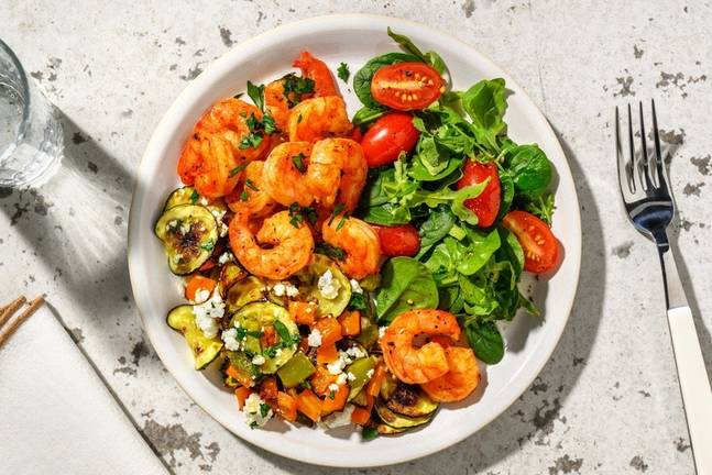 Vegetable Jumble with Shrimp