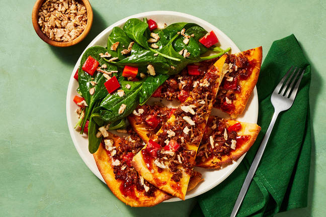 SuperQuick Chorizo Flatbreads with Hot Honey