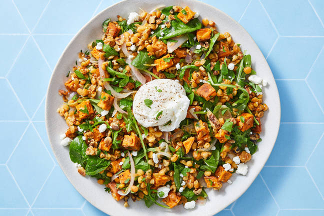 French-Style Lentils and Poached Eggs