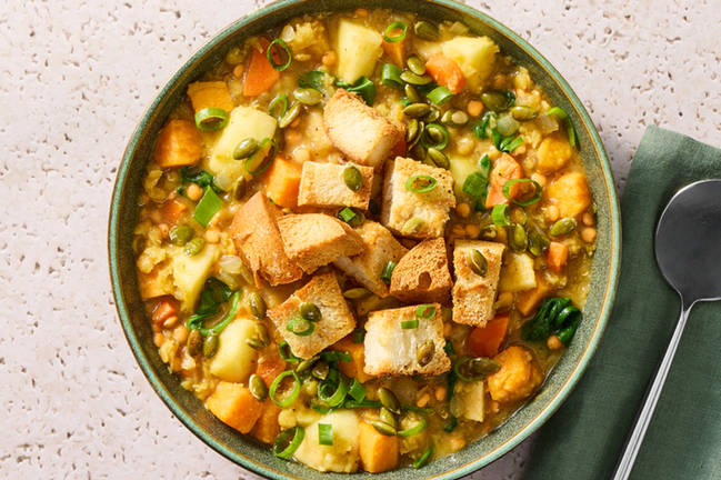 Spiced Lentil and Sweet Potato Stew