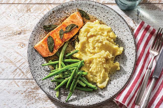 Seared Salmon & Sage Butter