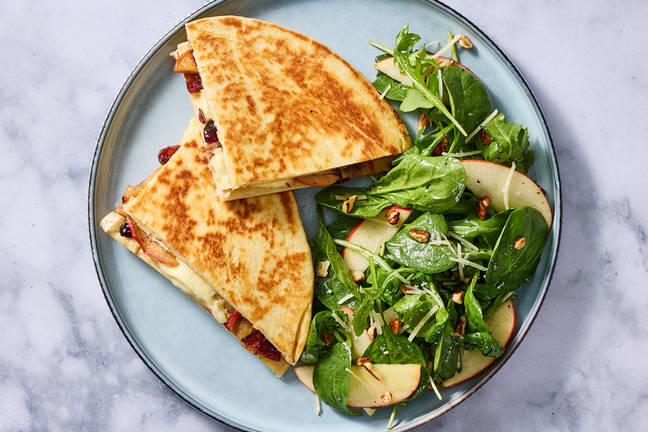 Pan-Grilled Brie Paninis with Cranberry-Apple Compote