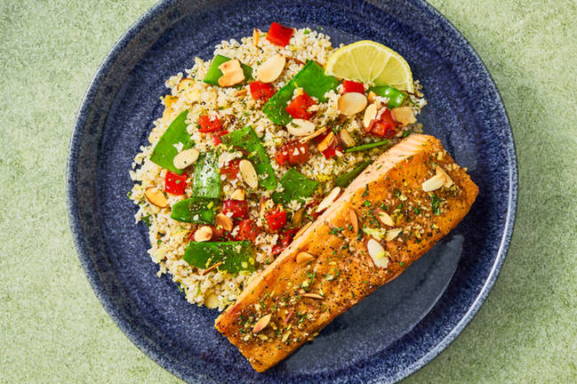 Honey-and-Herb-Glazed Salmon Bowls