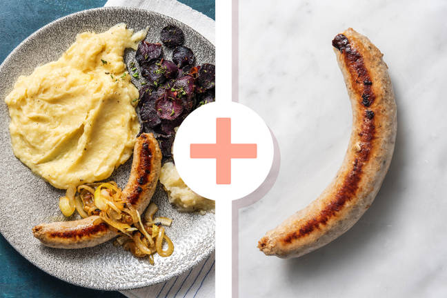 Pastinaakcrème met perenmoes en paarse wortel