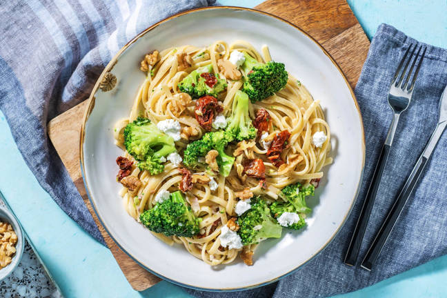 Romige linguine met broccoli