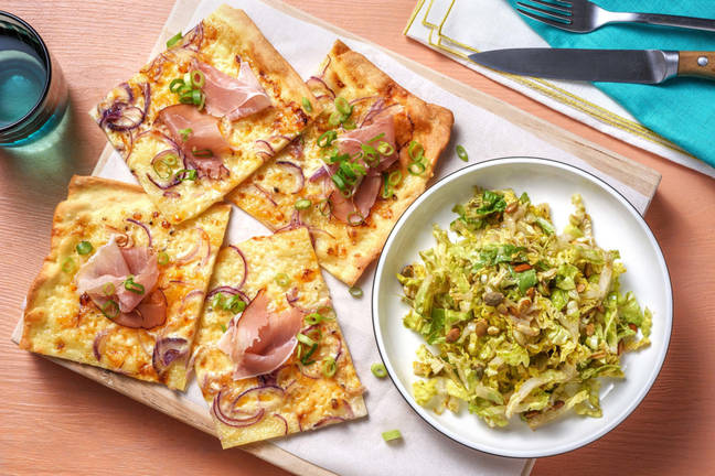 Flammkuchen mit Prosciutto