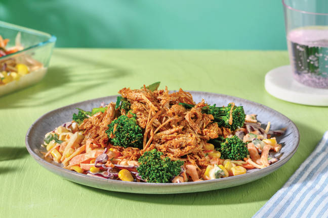 Caribbean Pulled Pork & Corn Slaw