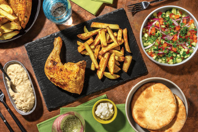 Middle Eastern Roast Chicken & Flatbreads