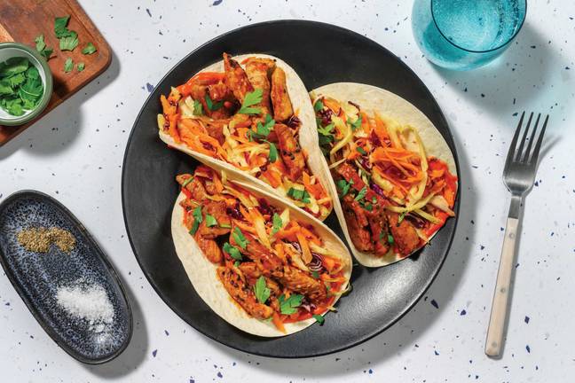 Easy Sichuan Garlic Pork Tacos