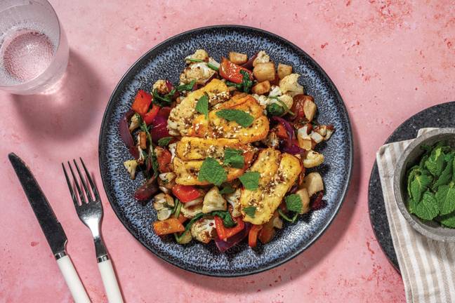 Greek-Style Honey Halloumi & Roast Veggies