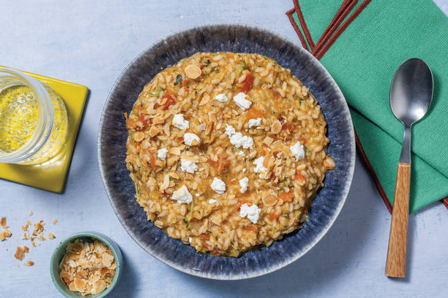 One-Pot Pesto Veggie Risotto