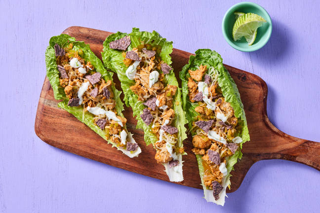 One-Pan Chicken Fajita Lettuce Wraps 