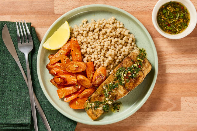 Barramundi with Zesty Cilantro Sauce