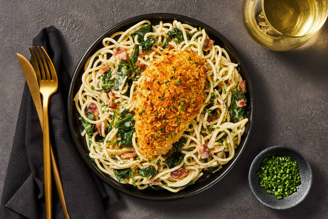 Crispy Chicken & Bacon Alfredo