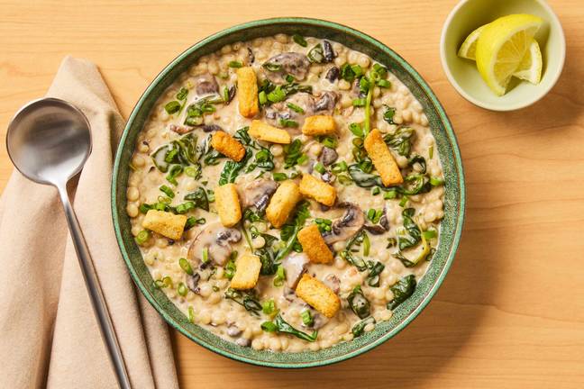 Creamy Mushroom Chowder with Couscous
