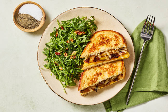 Gouda, Pear & Cheddar Grilled Cheese