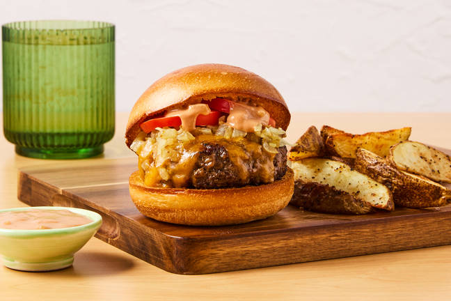 Griddled Onion Cheeseburgers