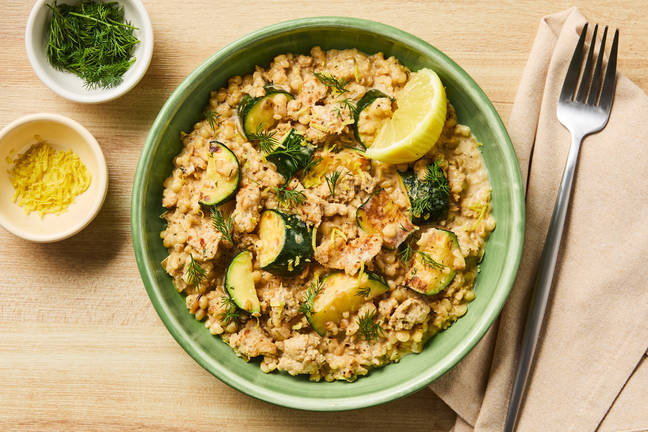 Lemon-Dill Chicken Sausage Couscous