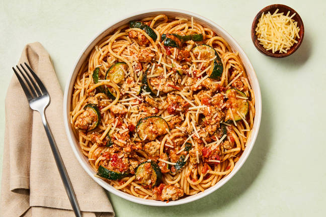 Chicken Sausage Spaghetti Bolognese