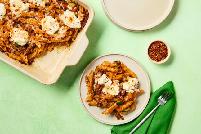 XL Beef & Zucchini Baked Penne