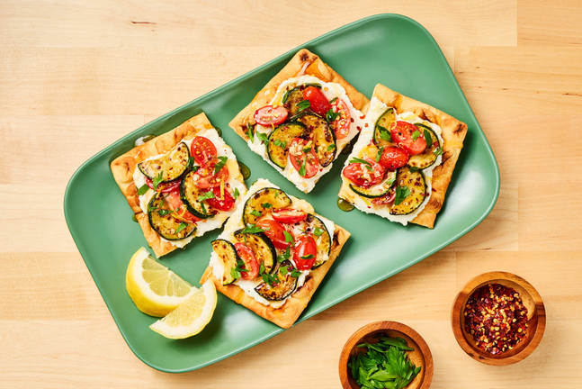 Zucchini & Tomato Flatbreads