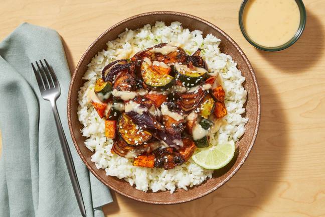 Honey Miso Sweet Potato ’Shroom Jumble