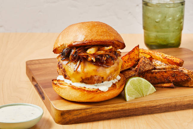 Gouda Pork Burgers
