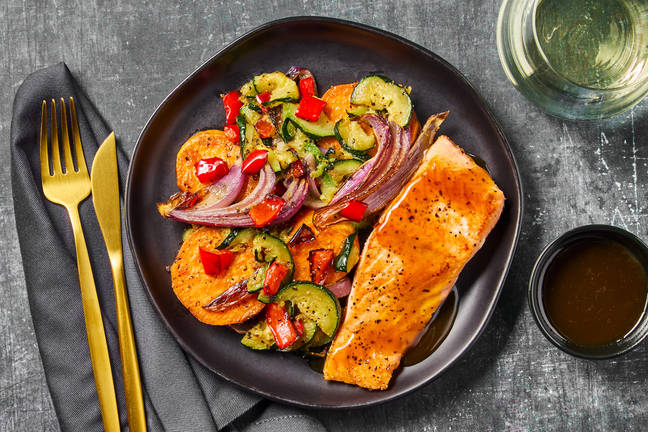 Miso Maple-Glazed Salmon