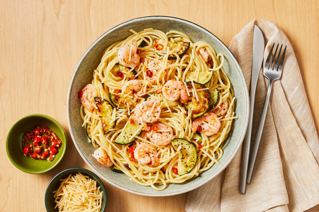 Shrimp Linguine with a Kick