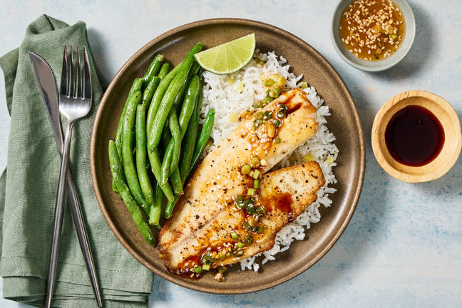 Tilapia with Scallion Gochujang Pesto