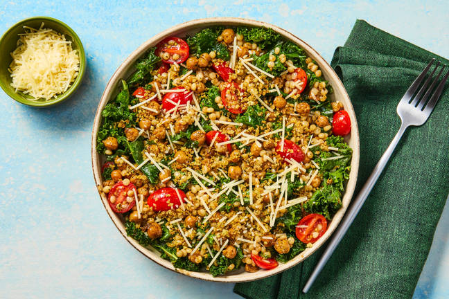Italian Kale, Chickpea & Couscous Salad