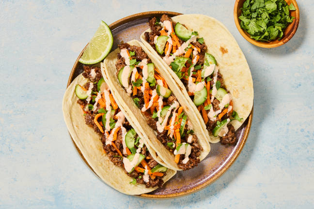 One-Pan Banh-Mi-Style Beef Tacos